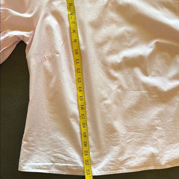 IZOD Women's Pink Blouse with Ruffle sleeves size Medium - Picture 7 of 7